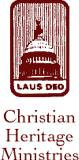 A red and white logo with the word " christian ".